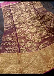 Banarasi Maroon Sari Fancy Saree