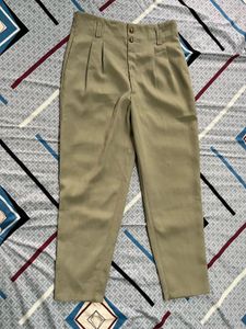 High-Waisted Pleated Trousers(Length-27/half)