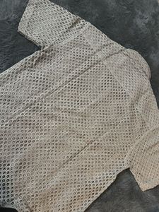 crochet Button-Up Shirt