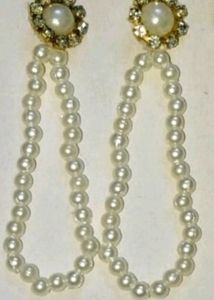 Eyer ring pearls jarkan/Rhinestone/Unique 3pairs.
