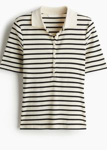 women polo collar T shirt