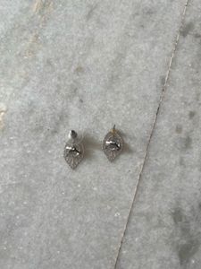 New Leaf Design Stud Earrings