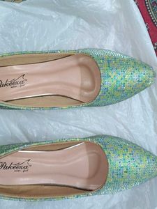 Sparkly Green Glitter heels