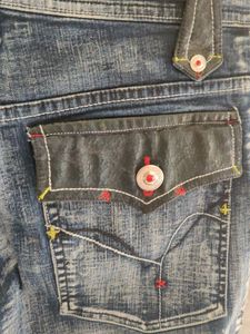 Denim Capri For Women Waist Size 32inch
