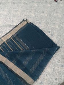 Elegant Blue Striped Dupatta