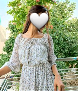 Korean Floral Dress