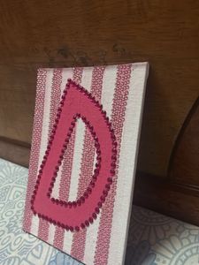 Customized BEAUTIFUL D INITIAL WALL PIECE
