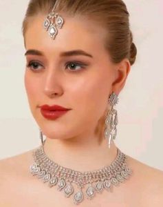 American Diamond Jewellery Set