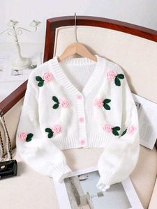 Crochet Cardigan with Bows