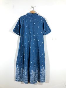 Floral Denim Shirt Dress