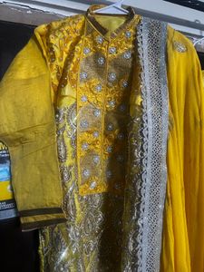 Yellow Embroidered Salwar Kameez