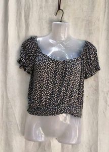 Floral Print Off-Shoulder Top