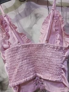 Satin Lace-Up Corset Top