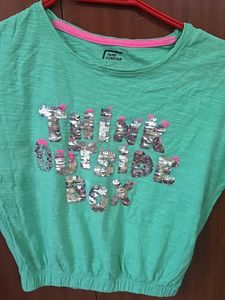 Turquoise Graphic T-Shirt