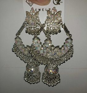 Stunning Oxidized Jhumka Earrings