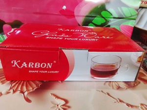 Set of 6 Glass Tea Cups