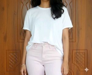 Pink High Waisted Jeans