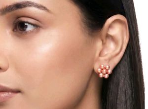 Elegant Faux Pearl Cluster Earrings