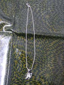 Initial N Heart Arrow Necklace