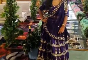 Purple Embroidered Lehenga Choli Set