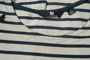 Striped T-Shirt with Lace Detail
