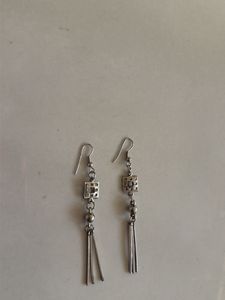 Silver Tone Dangle Earrings