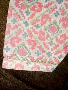 Peach Colour Staright Kurti