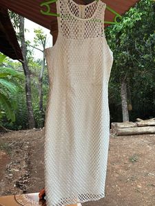 White Lace Sheath Dress