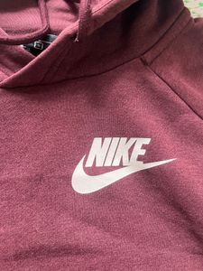Nike Burgundy Hoodie Small