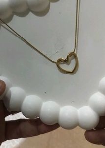 Anti Tarnish Heart Pendant and Chocolate gift set
