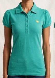 Teal Polo T-Shirt with Logo