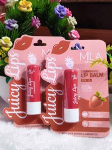 MILA BEAUTE Tinted Juicy Lip Balms Combo with 12 H