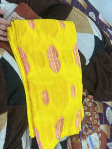 Yellow Printed Dupatta