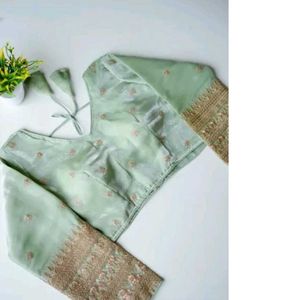 Elegant Embroidered Silk Blouse
