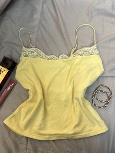 Yellow Lace Cami Top