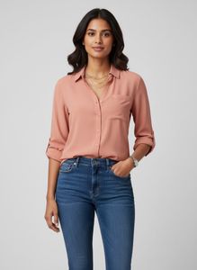 Ann Taylor Peach Blouse