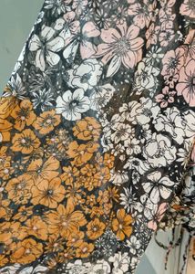 Floral Ruched Crop Top