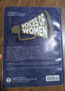 🗣️Voices Of Women--Sixth Semester Ba English Core