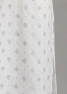 White Printed Kurta