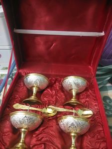 Cup Set With Velvet Box For Gift Purpose