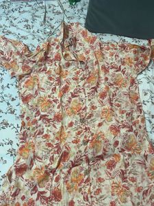 Flowy Floral Button-Up Top