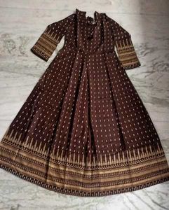 Elegant Brown Ethnic Skirt