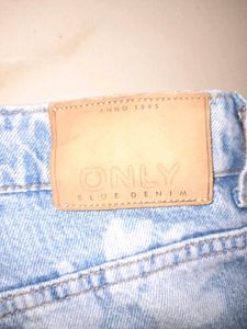 ONLY Floral Print Wide Leg Jeans for Women