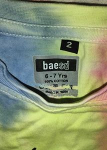 Tie-Dye "Good Night" Graphic Top