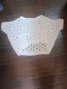 Stylish White Crochet Top