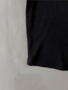 Princess Polly Black Ribbed Crop Top