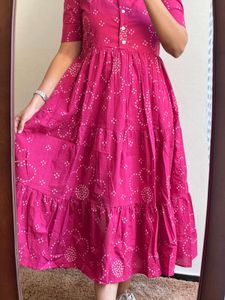 Brand New Ikkat Print Dress