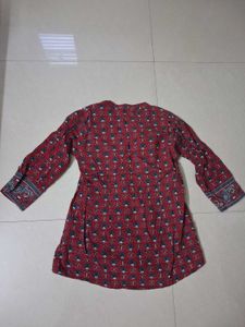 Boho Red Printed Kurta
