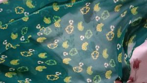 Green Floral Scarf