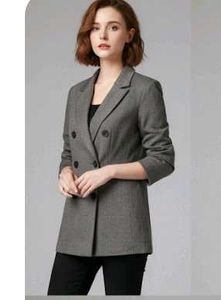 Bonpoint Girl Grey Tweed (Wool and Mohair) Coat